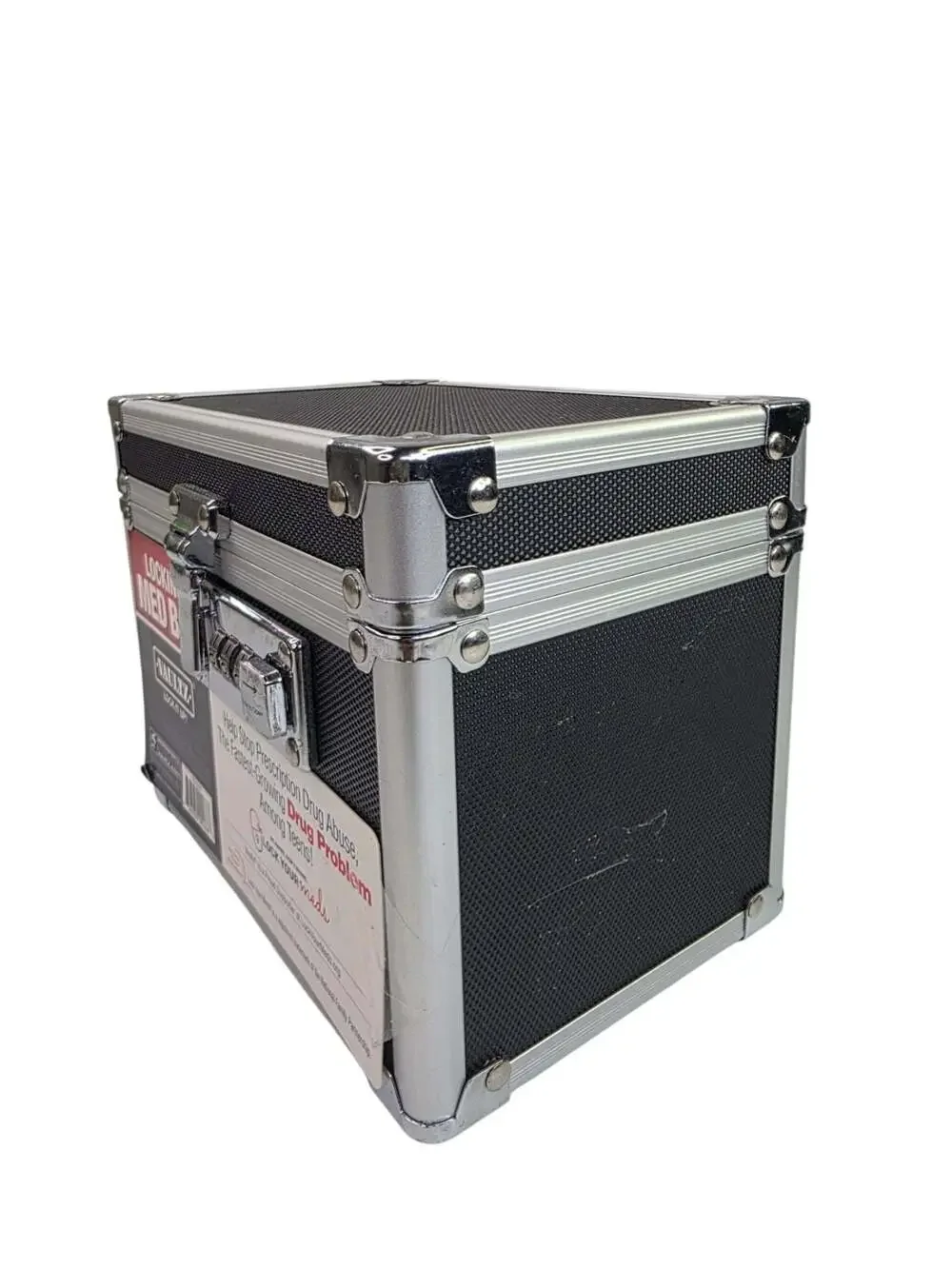 Vaultz Locking Med Box 5.25 in x 7 in x 5 in Combination Lock Black